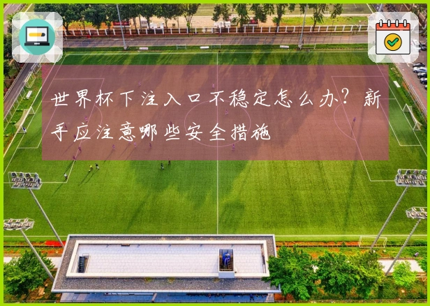 世界杯下注入口不稳定怎么办？新手应注意哪些安全措施